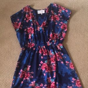 Floral Charles Henry Wrap Style Dress- XL